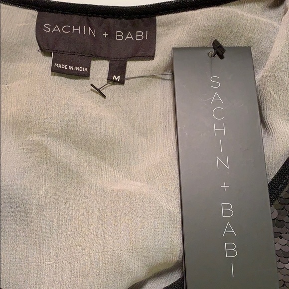 Sachin + Babi black sequined NWT tank top - Picture 5 of 8